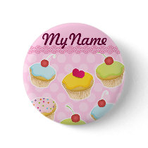 Personalized Cupcakes Pins