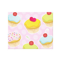 Personalized Cupcakes Canvas Prints