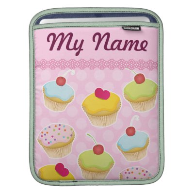 Personalized Cupcakes Sleeves For iPads