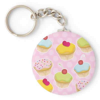 Personalized Cupcakes Key Chains