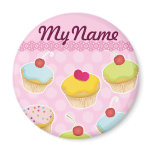Personalized Cupcakes Magnets