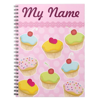 Personalized Cupcakes Note Book