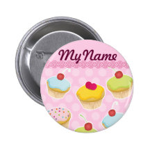 Personalized Cupcakes Pins