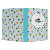 Personalized Cupcakes Recipe Binder