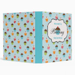 Personalized Cupcakes Recipe Binder