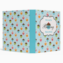 Personalized Cupcakes Recipe Binder binders