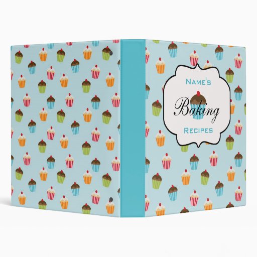 Personalized Cupcakes Recipe Binder