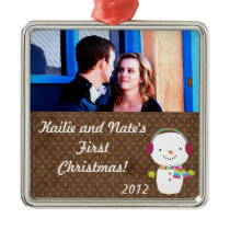 Personalized Custom Christmas Ornaments Snowman
