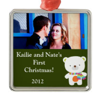 Personalized Custom Ornaments Christmas Polar Bear