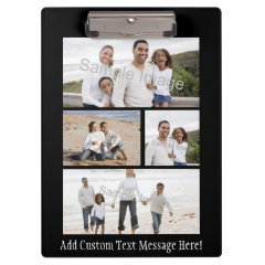 Personalized Custom Photo Collage Montage Clipboards