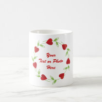 Personalized Customizable Heart Frame Mugs