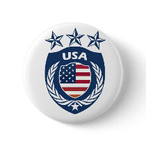 Personalized & Customized USA Sport Jersey Pinback Button