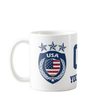 Personalized & Customized USA Sport Jersey Coffee Mug