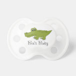 Personalized Cute Baby Alligator Binky Pacifier pacifiers