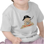 Personalized Cute Baby Pirate T-Shirt for Boys