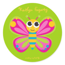 Personalized Cute Butterfly Stickers