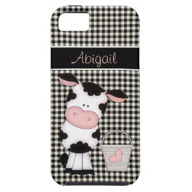 Personalized Cute Cow iPhone 5 Case