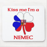 Personalized Czech Kiss Me I'm Nemec Mouse Mats