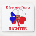 Personalized Czech Kiss Me I'm Richter mousepads