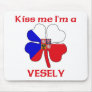 Personalized Czech Kiss Me I'm Vesely Mouse Mats