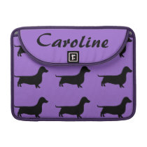 Personalized Dachshund Silhouette any color Sleeves For MacBooks