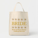 Personalized Daisy Bride Tote Bag bag