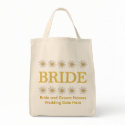 Personalized Daisy Bride Tote Bag bag