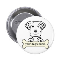 Personalized Dalmation Buttons