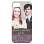 Personalized Damask Bride & Groom iPhone 5 Case