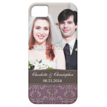 Personalized Damask Bride & Groom iPhone 5 Case casemate cases