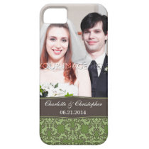 Personalized Damask Bride & Groom iPhone 5 Case casemate cases