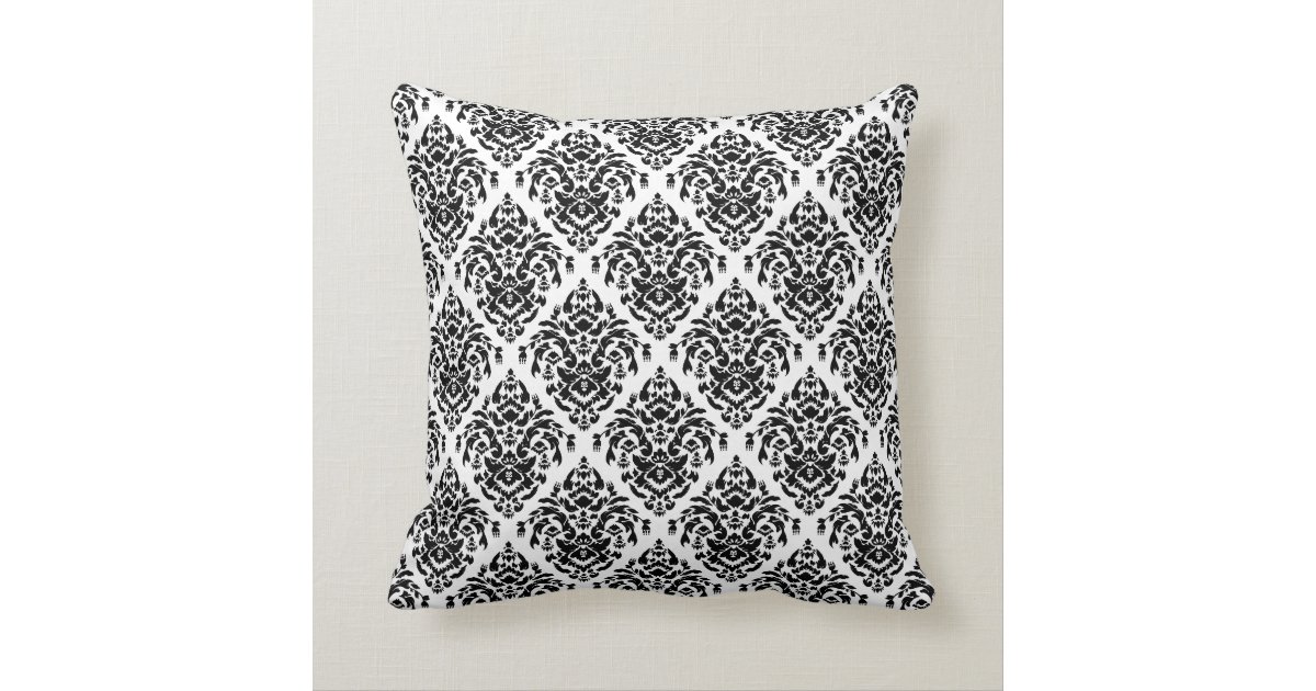 Personalized Damask Nursery Accent Pillow Zazzle