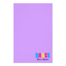 Personalized Dance Dancer Stationery Design