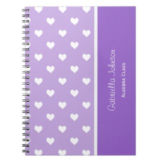 Personalized: Dark Purple Sweetheart Notebook