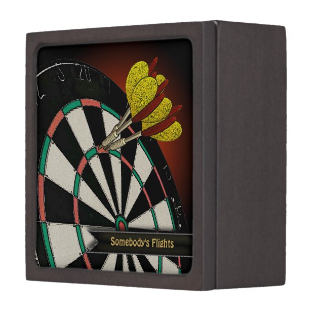 Personalized Dart Flights Box | Zazzle