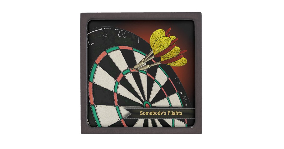 Personalized Dart Flights Box Zazzle