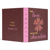 Personalized dessert cookbook binders