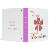 Personalized Dessert Recipe Binder