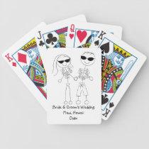 Personalized Destination/Beach/Tropical Wedding playing cards