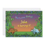 Personalized Dinosaur Birthday party Invitations