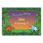 Personalized Dinosaur Birthday party Invitations