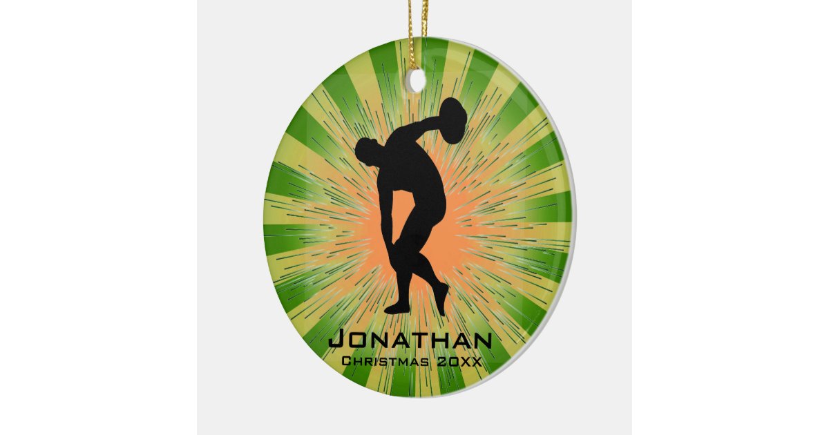 Personalized Discus Thrower Ornament Zazzle