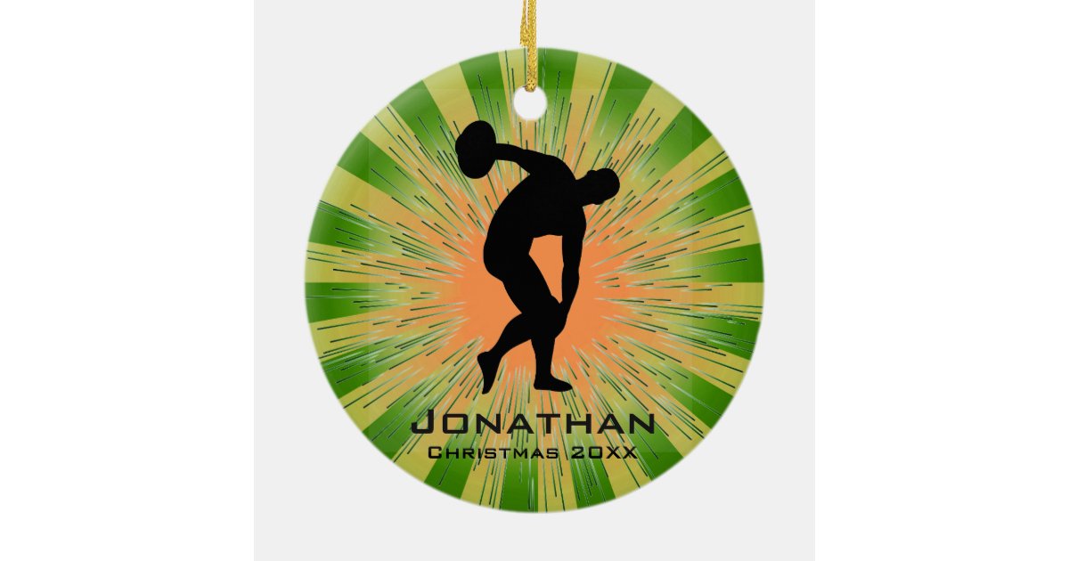 Personalized Discus Thrower Ornament Zazzle