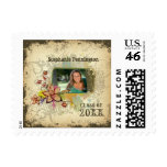 Personalized distressed photo graduation stamps