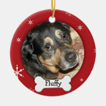Personalized Dog/Pet Photo Holiday Christmas Ornament