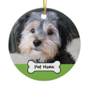 Personalized Dog Photo Frame - SINGLE-SIDED Christmas Ornament