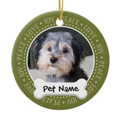 Personalized Dog Photo Frame - SINGLE-SIDED Ornaments