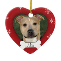 Personalized Dog Photo Holiday Ornament