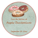 Personalized Donut Recipe Stickers