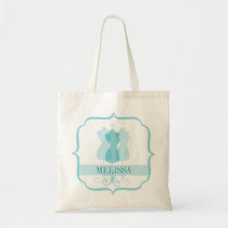 Personalized Dressform Bridesmaid Tote bags